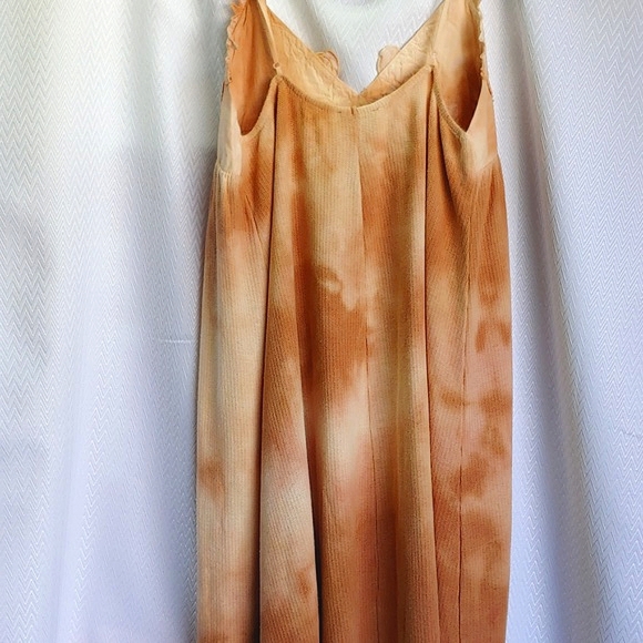 ZARA Maxi Sleveless Dress in Tan and Peach Hues, Size Medium, NWT - Picture 12 of 17